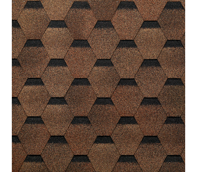 Гибкая черепица Шестигранник Светло-коричневый от производителя  Docke по цене 359 р